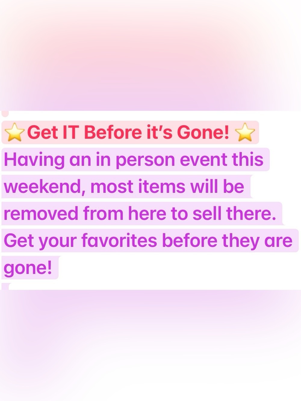 Final Days to Buy!
